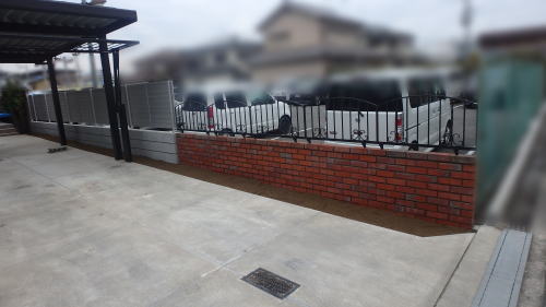 大阪府高槻市M様邸 ブロック塀リフォーム工事完了後