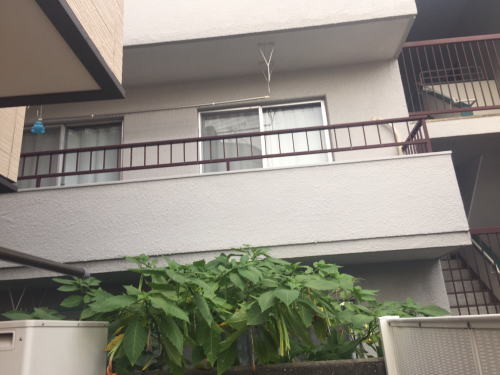 ベランダ屋根設置前