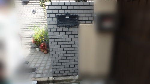 高槻市S様邸 埋込ポスト取替前