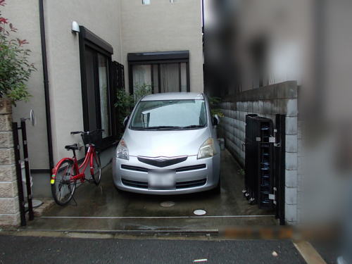 大阪府高槻市 伸縮門扉取替工事前