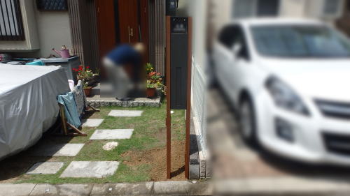 大阪府茨木市K様邸 門柱取替工事後