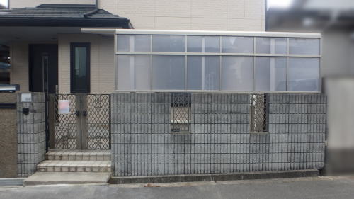 高槻 サイクルポート設置工事