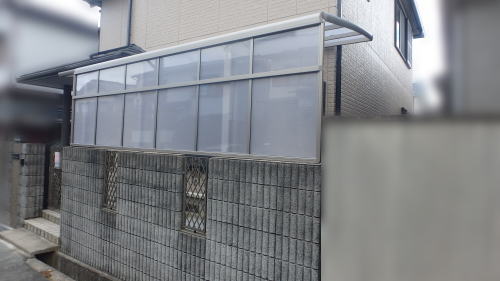 高槻 サイクルポート設置工事