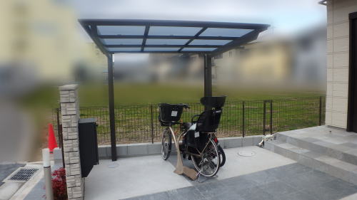 大阪高槻 自転車置き場 フーゴFミニ/オータムブラウン(LIXIL)