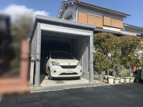 大阪府高槻市S様邸 車庫建て替え工事