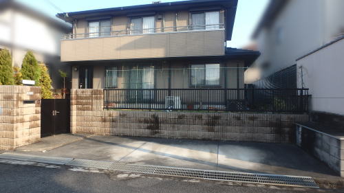大阪府高槻市N様邸 カーポート設置工事前