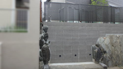 大阪府高槻市A様邸 境界沿い外構リフォーム後
