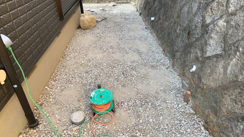 大阪高槻 新築外構 整地