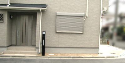 高槻市　新築外構　アプローチ