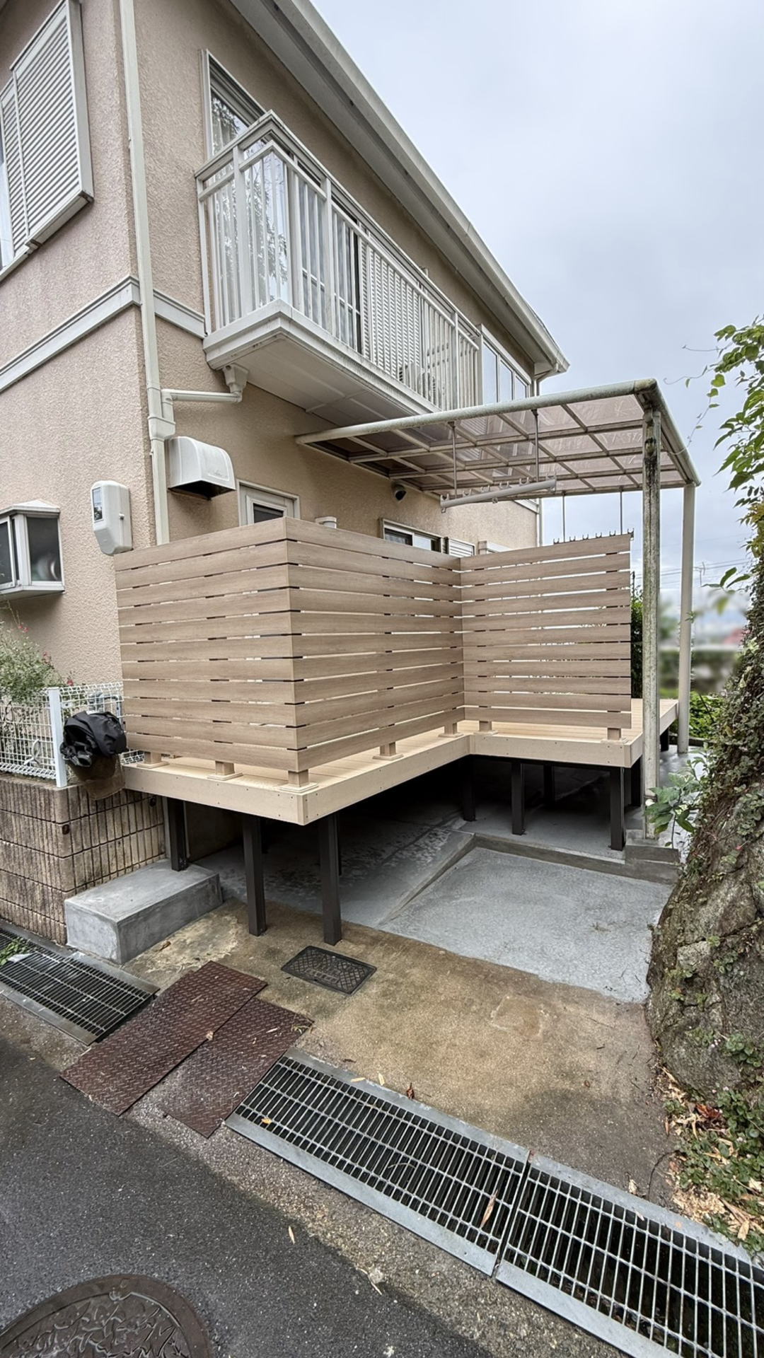 高槻市T様邸　サービスヤード　外構リフォーム後