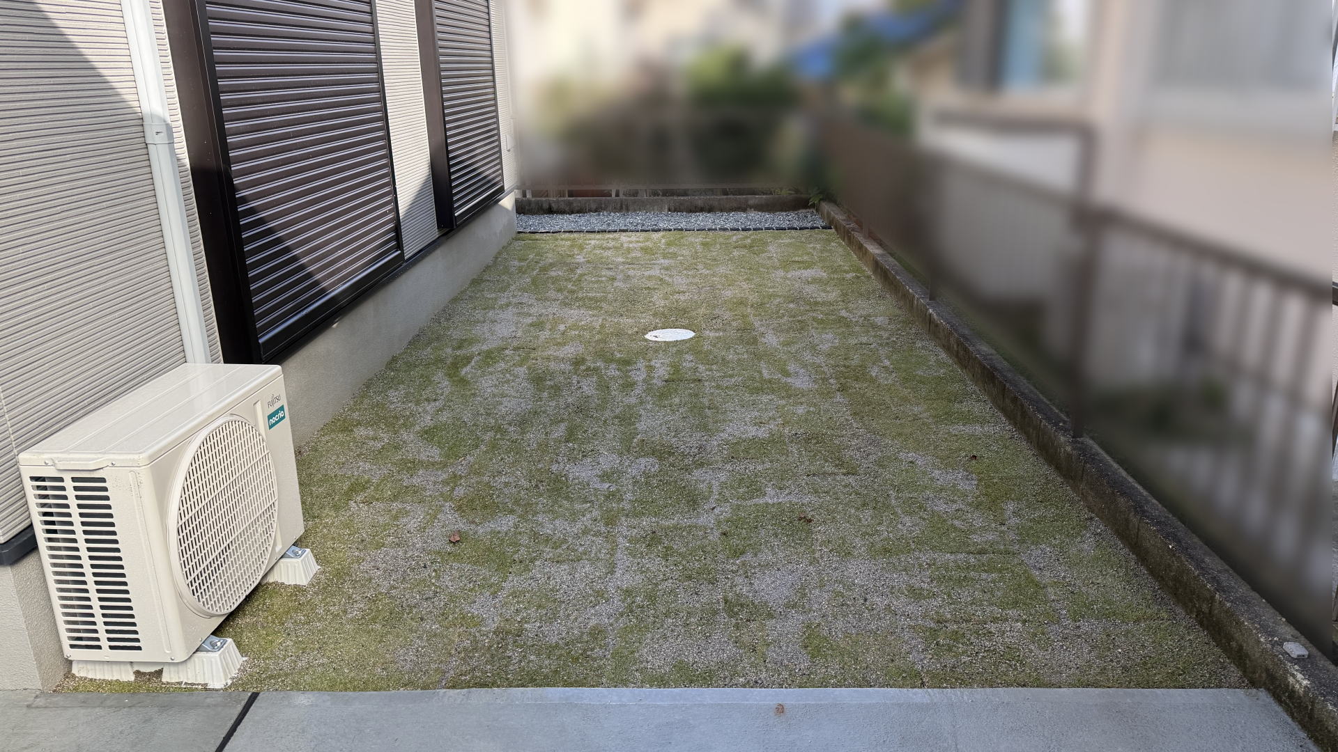 高槻市M様邸　お庭　高麗芝貼り