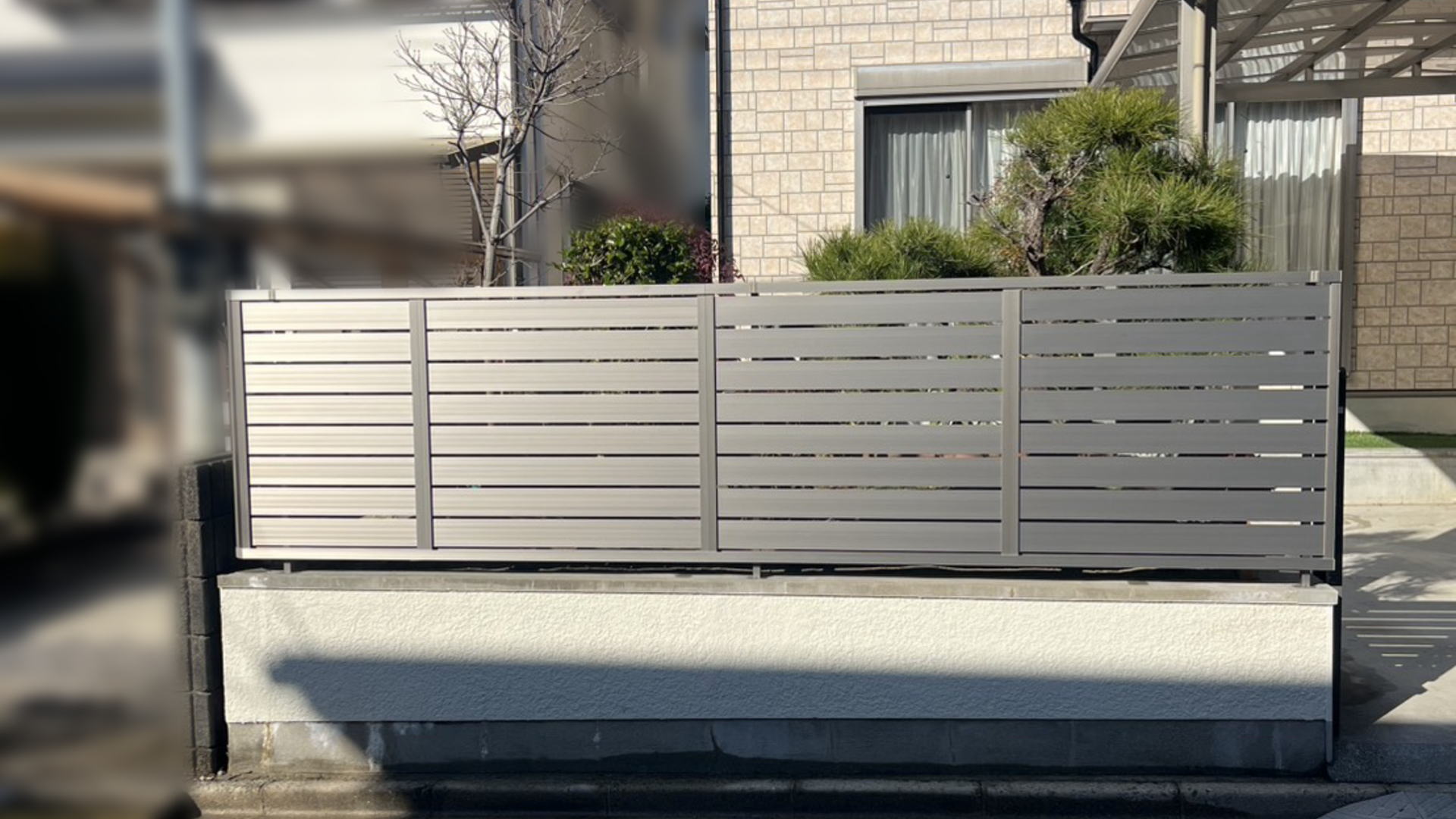 高槻市M様邸　LIXIL　フェンスAB_S3型/シャイングレー T-10