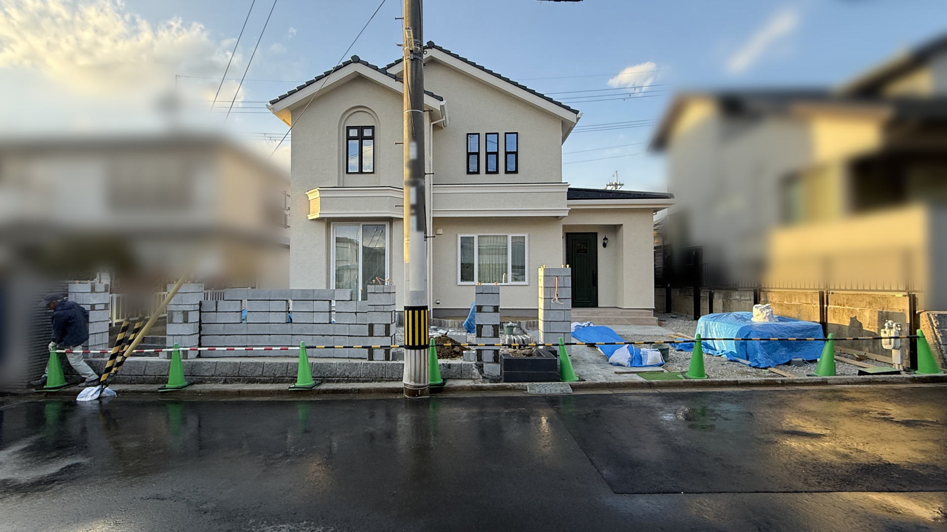 高槻市K様邸 新築外構工事中