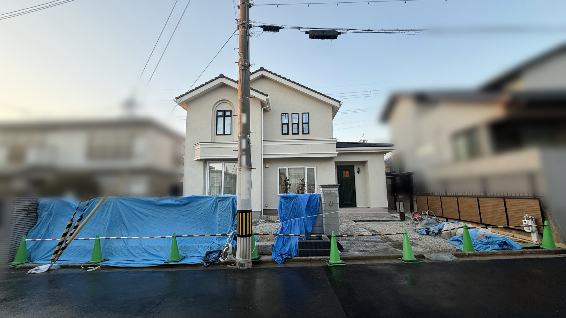 高槻市K様邸 新築外構工事中