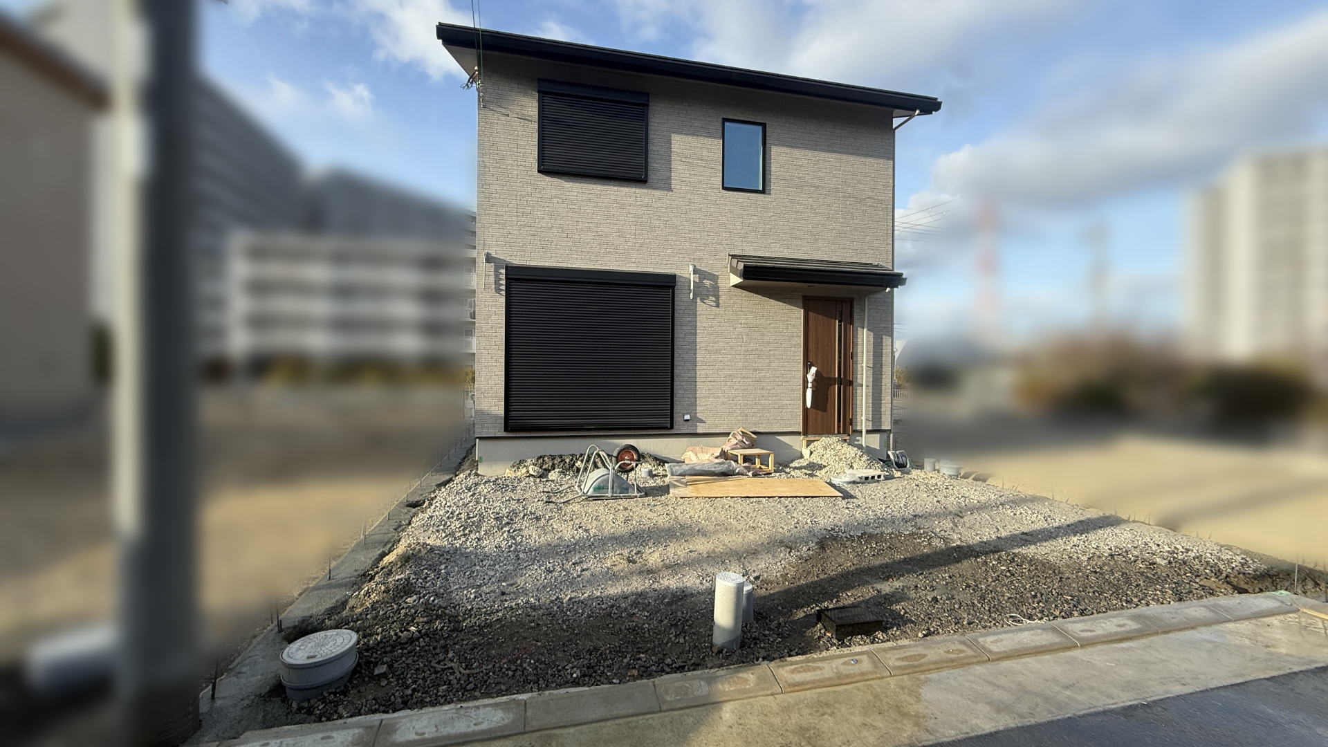 枚方市F様邸　新築外構工事中