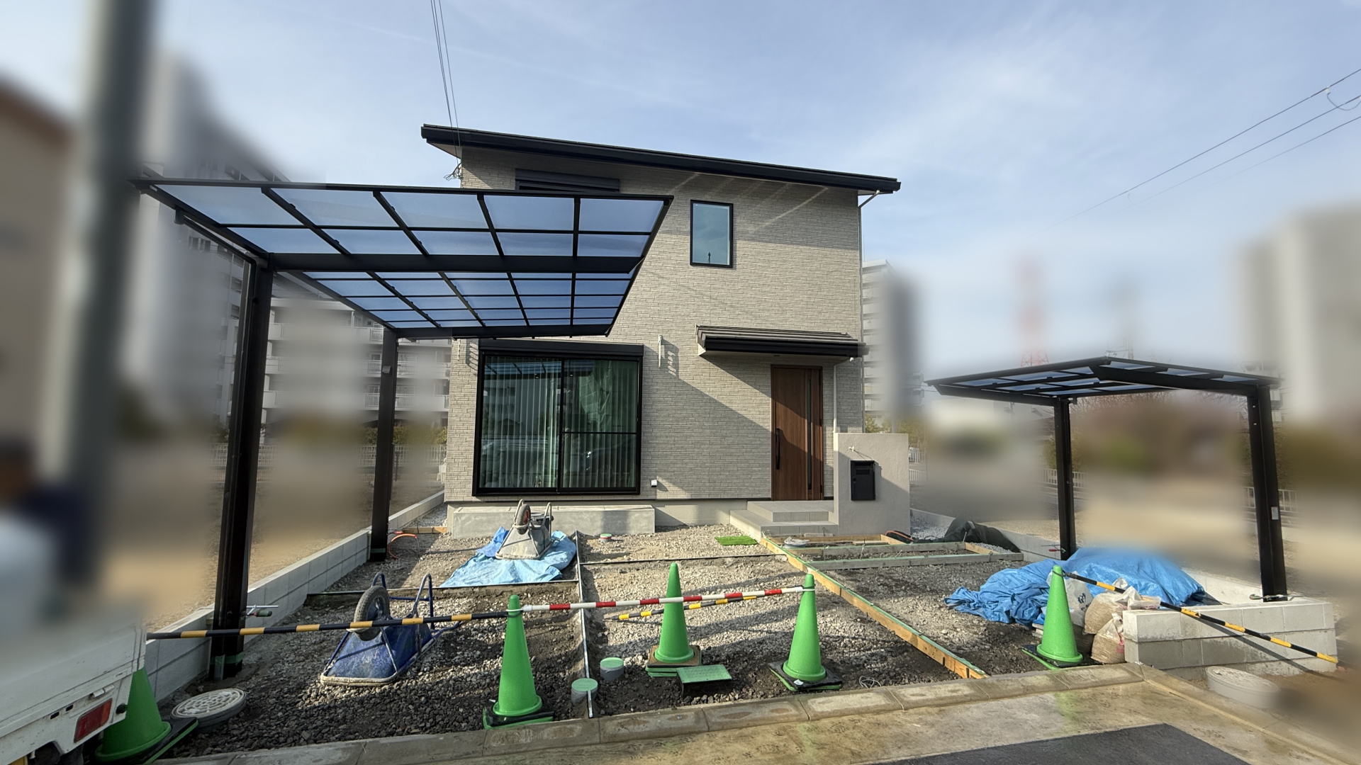 枚方市F様邸　新築外構工事中