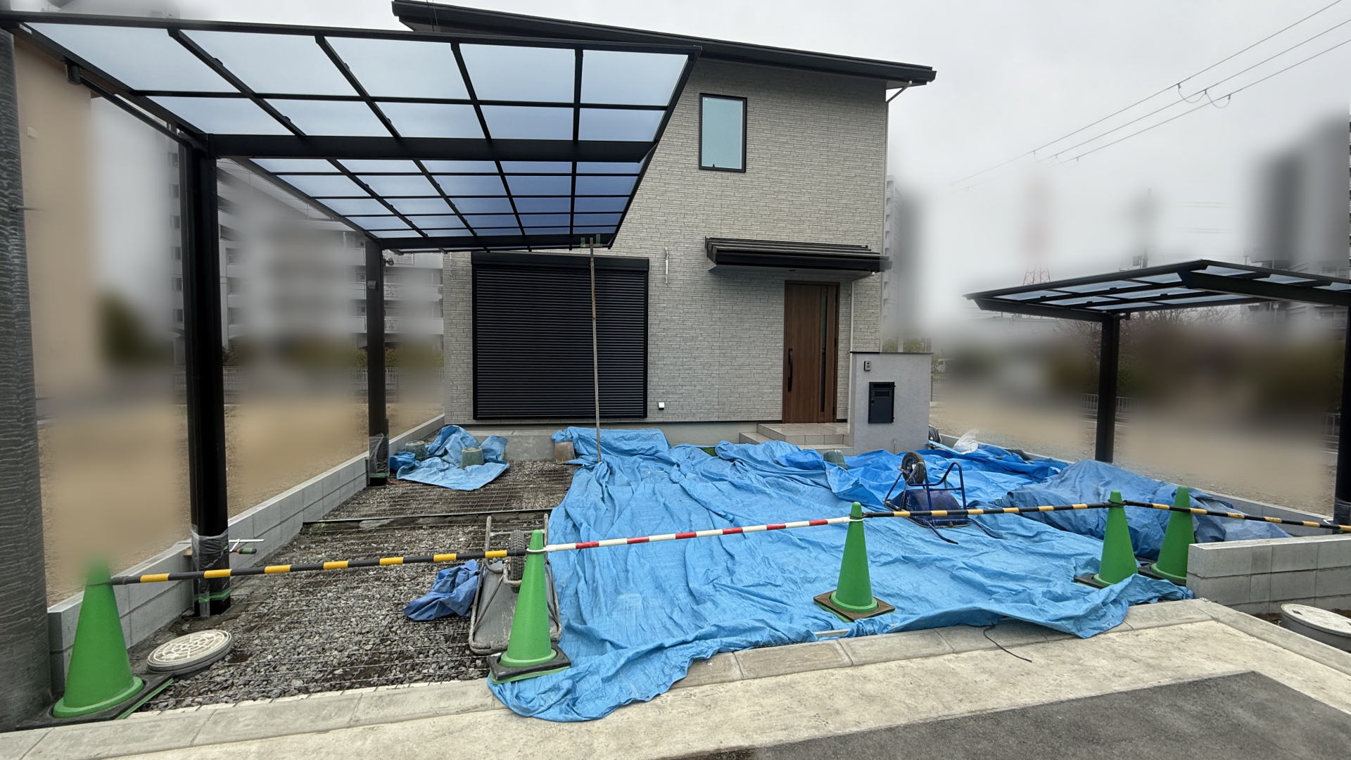 枚方市F様邸　新築外構工事中