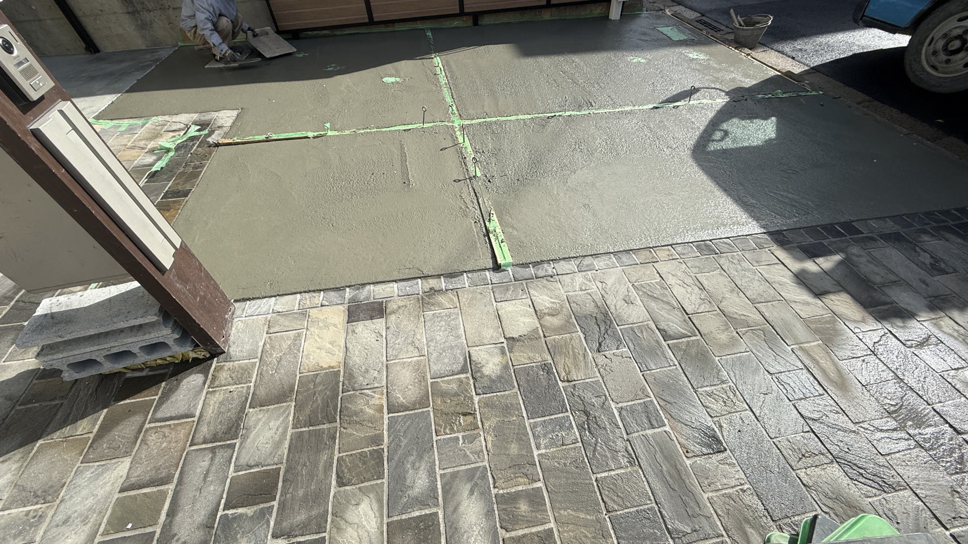 高槻市K様邸 カースペース 土間コンクリート打設