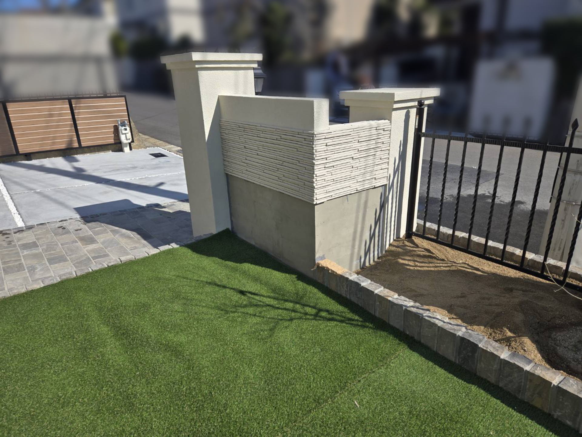 高槻市K様邸 門まわり タイル貼 LIXIL-INAX 千陶彩HAL-RN-STS-11