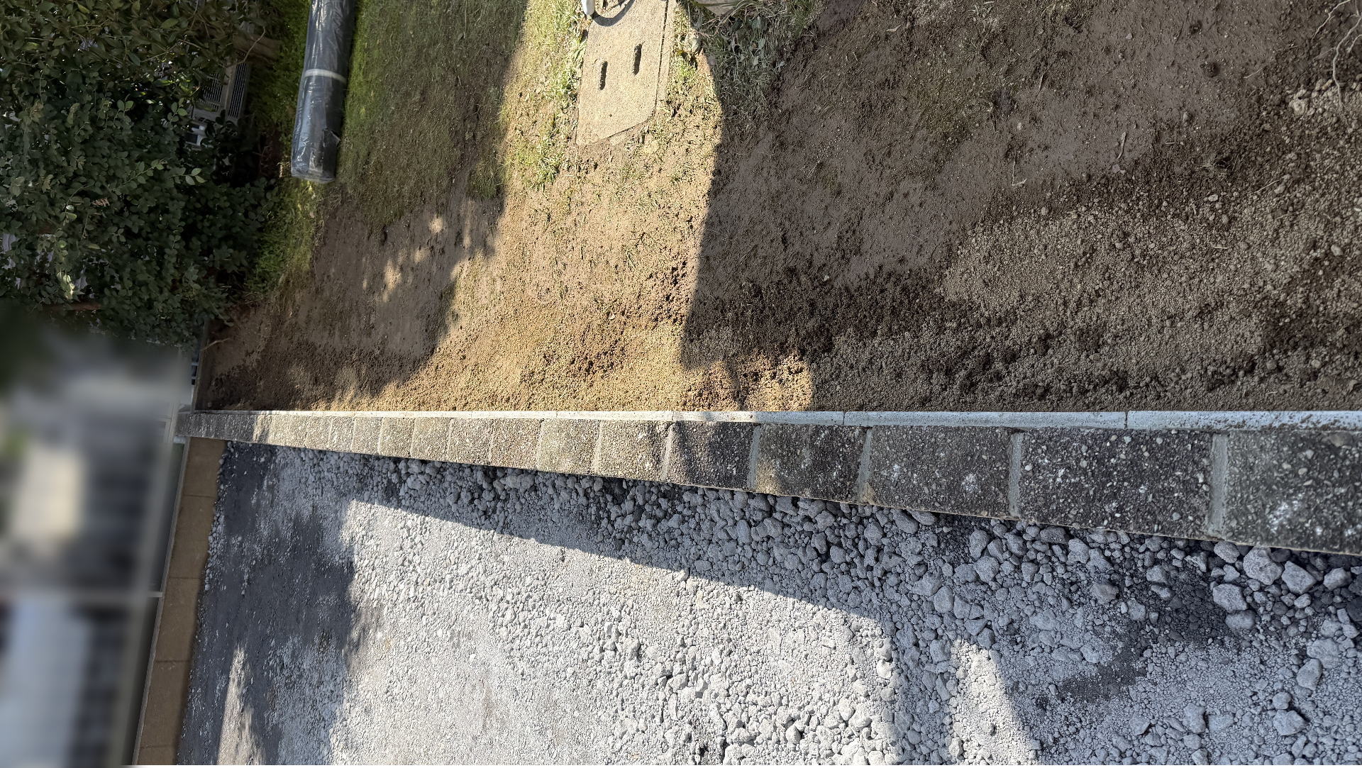 高槻市S様邸 お庭 真砂土入れ