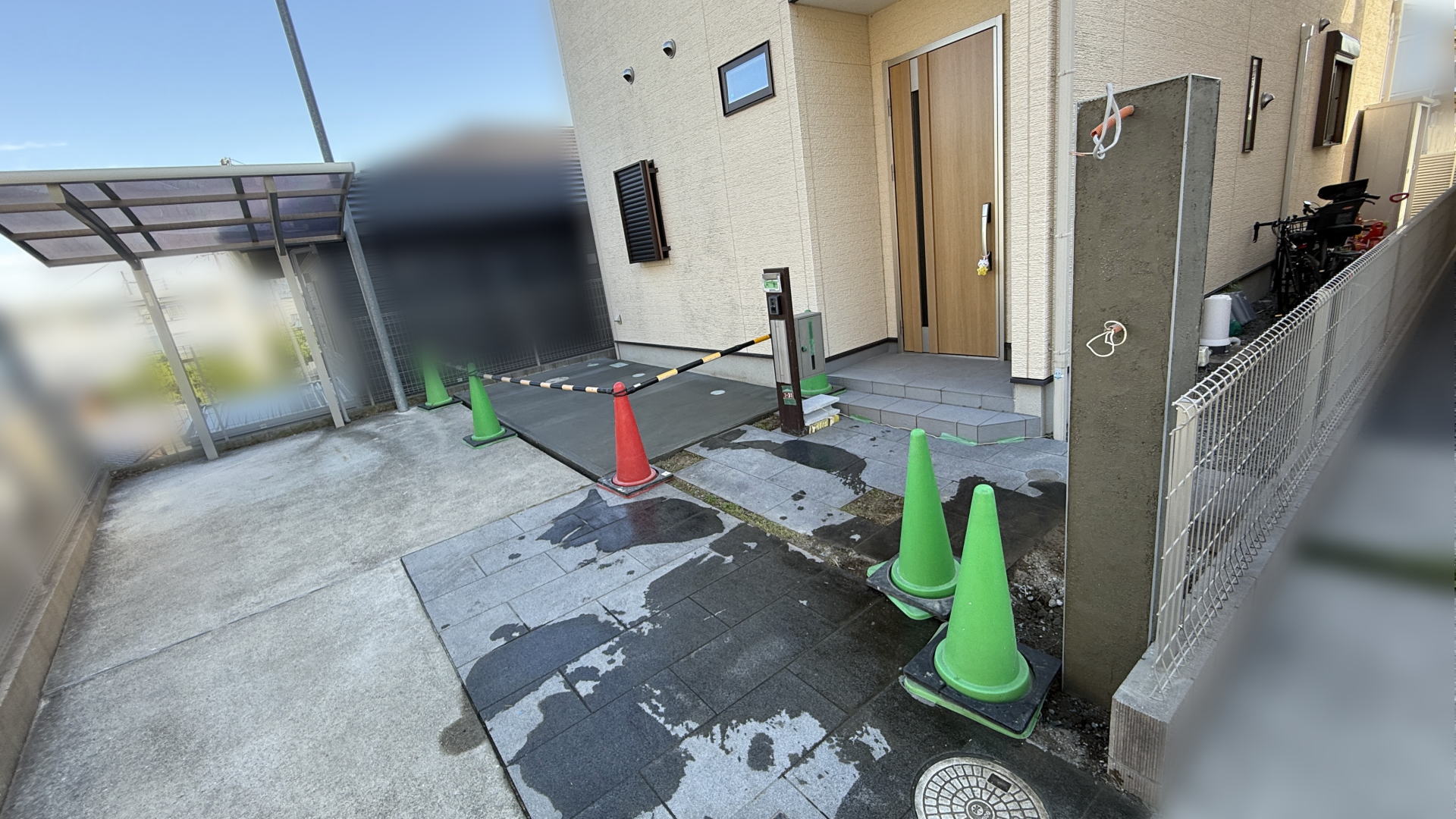 高槻市M様邸　外構リフォーム工事中
