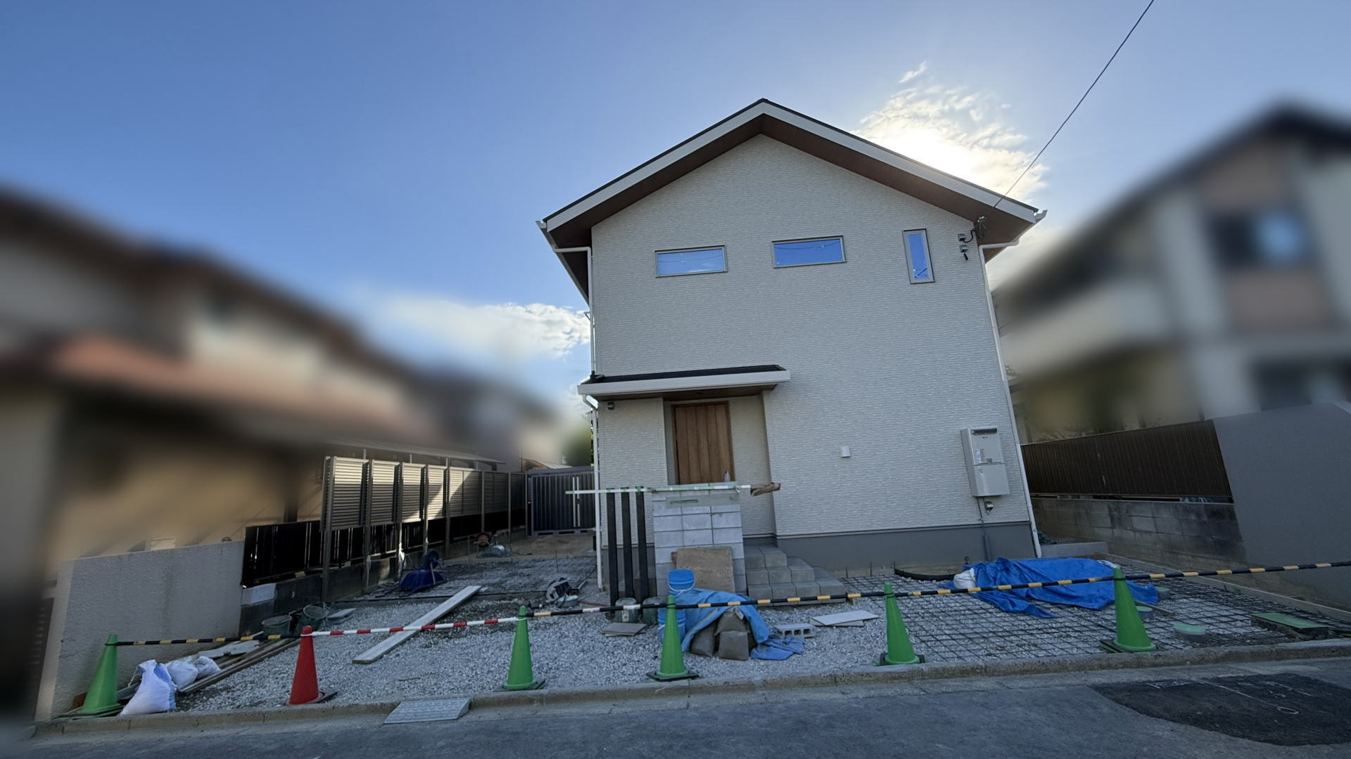高槻市S様邸　新築外構工事中